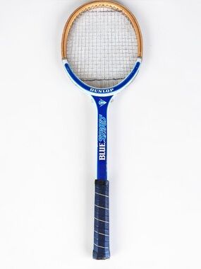 Vintage Dunlop Blue Spirit Tennis Racket Wood Head Racquet